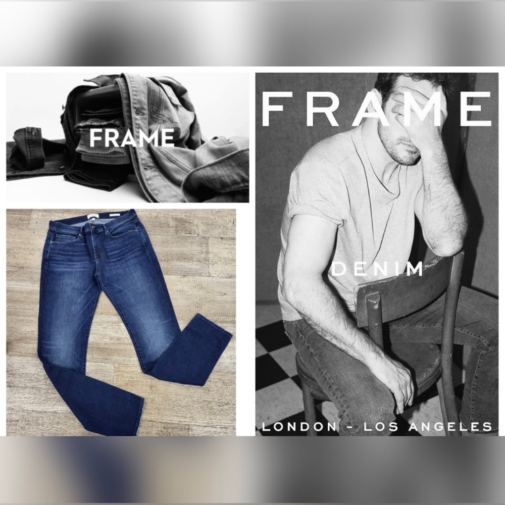 SOLD ON LIVE! NEW FRAME Men’s L’Homme Skinny Fit Denim Jeans in Cabrillo